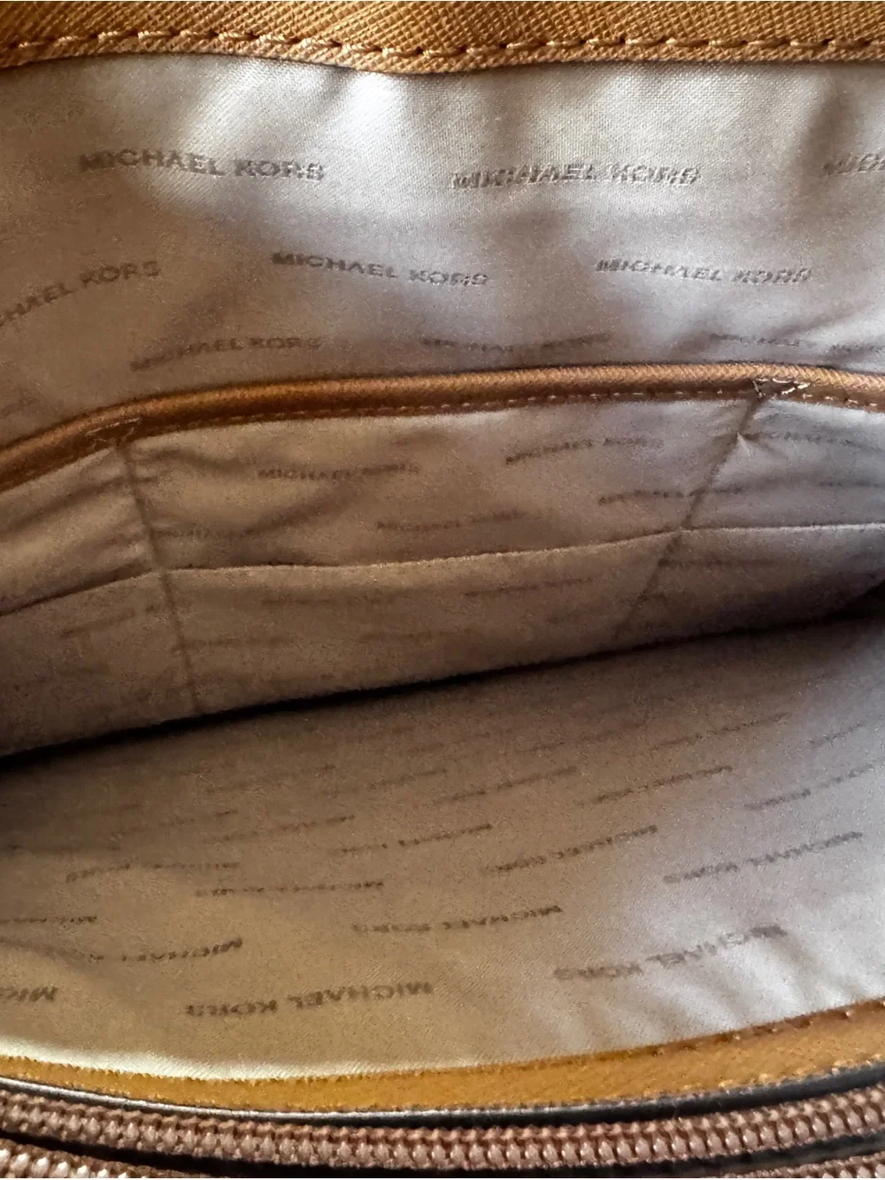Michael Kors Brown Leather Tote Bag